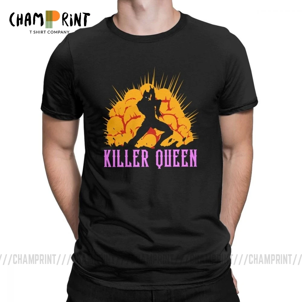 Футболка мужская с принтом Killer Queen хлопковая тенниска круглым вырезом