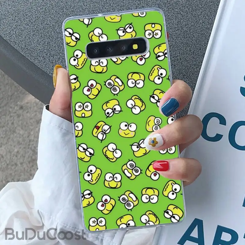 

Riccu Cute Frog green lovely Frogs Phone Case for Samsung S20 plus Ultra S6 S7 edge S8 S9 plus S10 5G lite 2020
