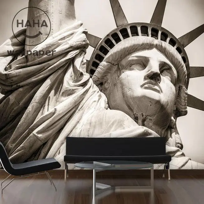 

Statue of Liberty city landscape the living room large murals 3D Desktop Theme Hotel KTV wallpaper Custom sizes