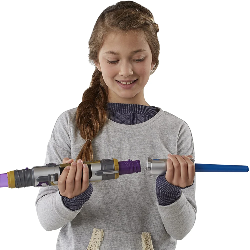 Оригинальный световой меч из Звездных Войн C2341 Подарочная игрушка Hasbro для детей