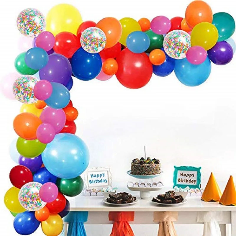 104 шт. радужные разноцветные латексные фотообои с длинной бумагой | Дом и сад