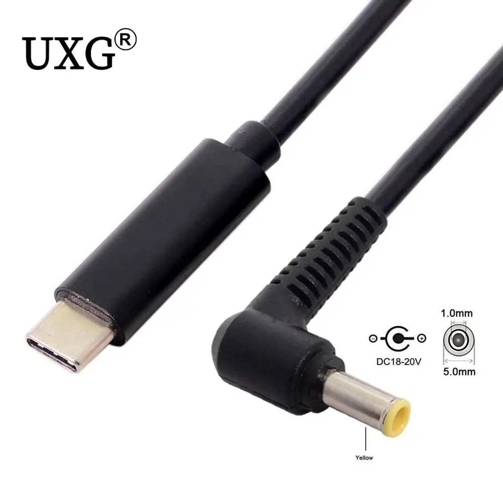 

Type C USB-C Input to DC 5.0*1.0mm Power PD Charge Cable fit for Laptop Notebook