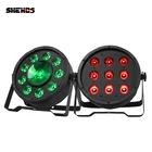 4812 шт светодиодный 9x10 Вт + 30 Вт RGB Par Светильник DMX DJ вечерние бар КТВ сценический эффект 9X12W RGBW 4in1 Пластик Par Светильник Быстрая доставка