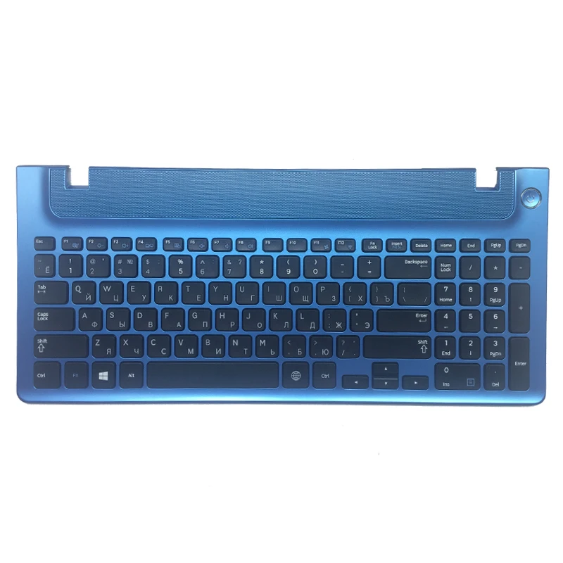 Русская клавиатура с синей рамкой для samsung NP355E5C NP355V5C NP350V5C RU раскладка клавиатуры