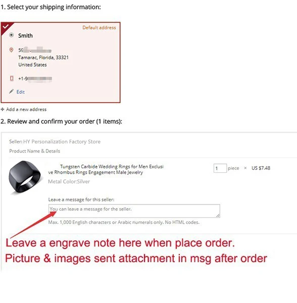Персонализированные кольца из нержавеющей стали с гравировкой вашего имени и