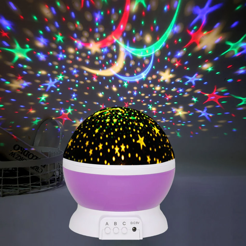 

Night Light Romantic starlight Projector LED Rotatable Star Sky Lamp Bedside Lighting Gift Kids Bedroom Decorative Lights