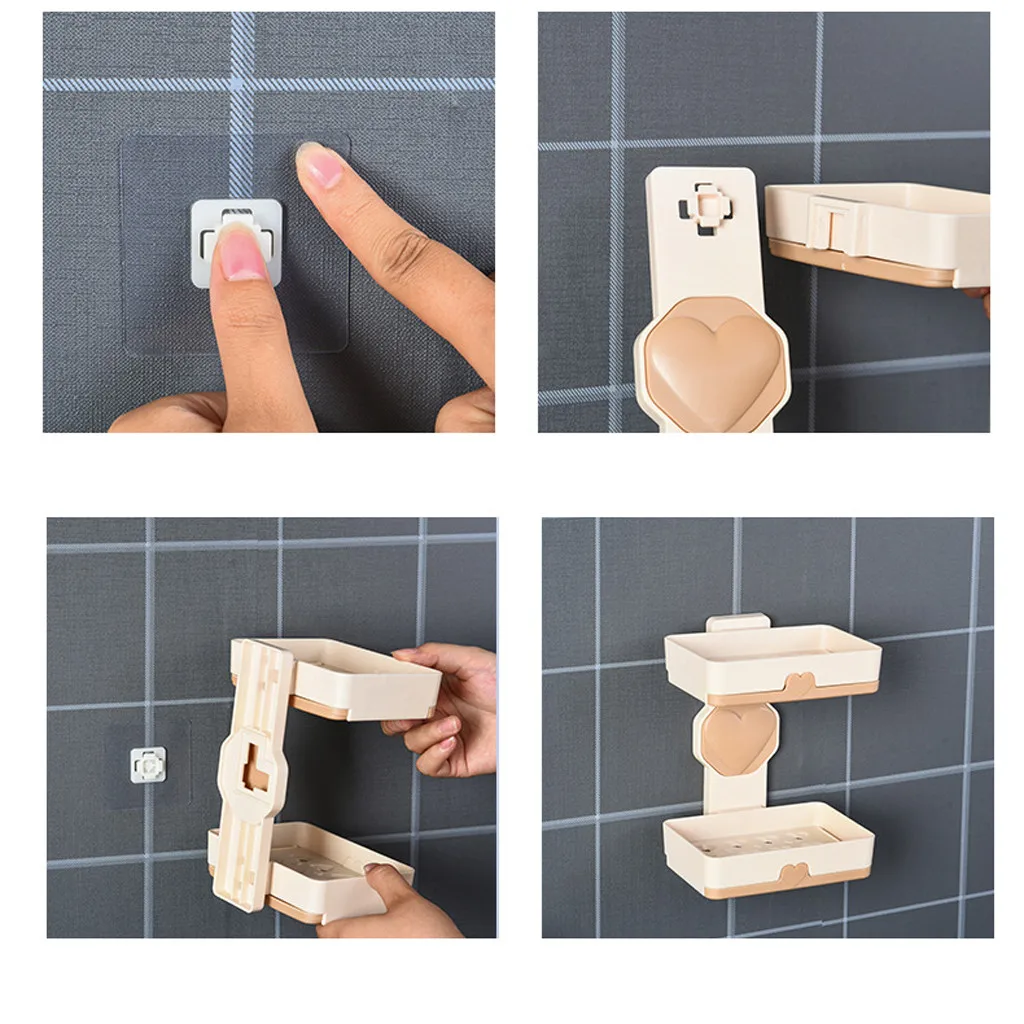 Двухслойный дренажный держатель для мыла непробиваемый футляр контейнер | Дом и