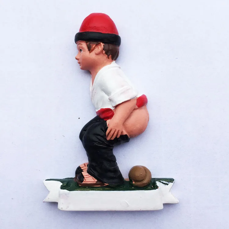 

QIQIPP European Andorra little boy statue tourist souvenir magnet fridge magnet