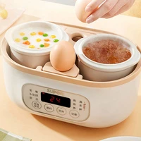 220v 1l electric slow stewing machine portable ceramic stewer multi cooker stewing cooker with 2 inners