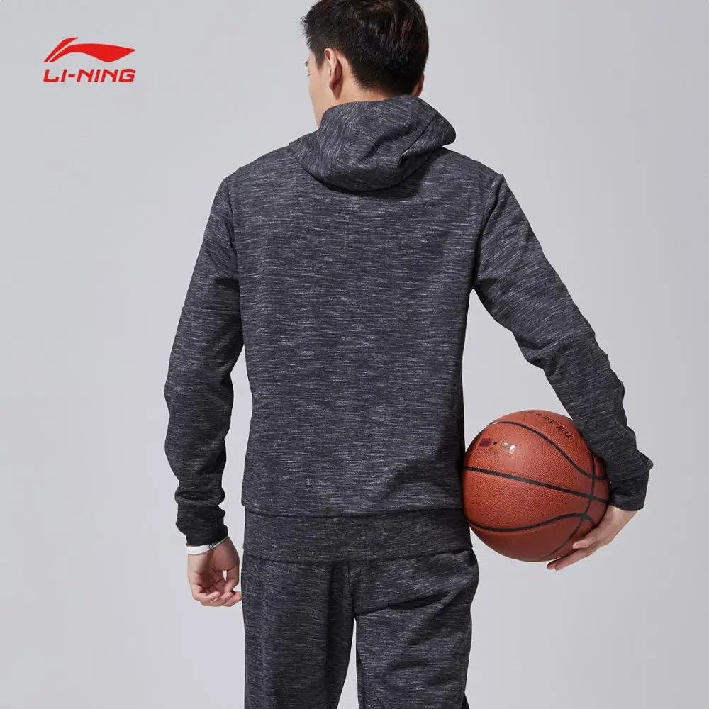 Li-Ning мужской баскетбольный свитер серии CBA толстовка облегающая 74% хлопок 26%