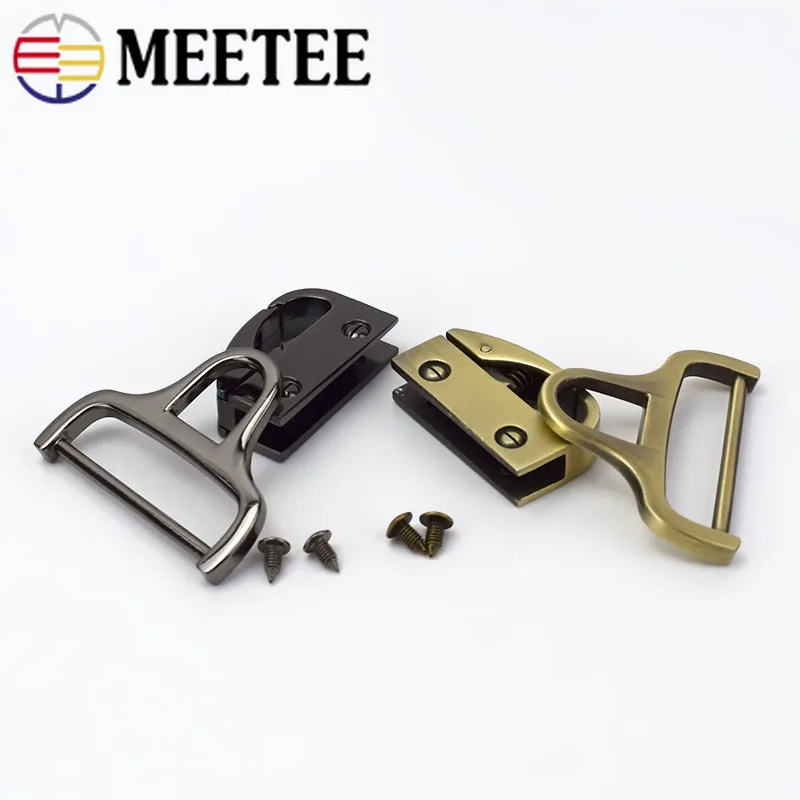 Meetee 10 шт. металлические пряжки с зажимом сумка боковой ремешок Пряжка DIY посылка оборудование ремесла украшения аксессуары F2-14