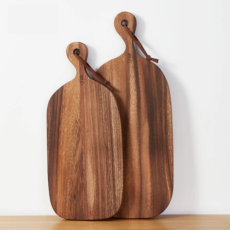 Кухонный деревянный разделочный блок доска для резки акации пиццы хлеба фруктов