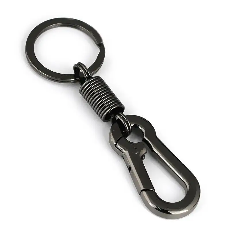 2021 New Keychain Simple Strong Carabiner Shape Climbing Hook Key Chain Rings Stainless Steel Man Gift | Спорт и развлечения