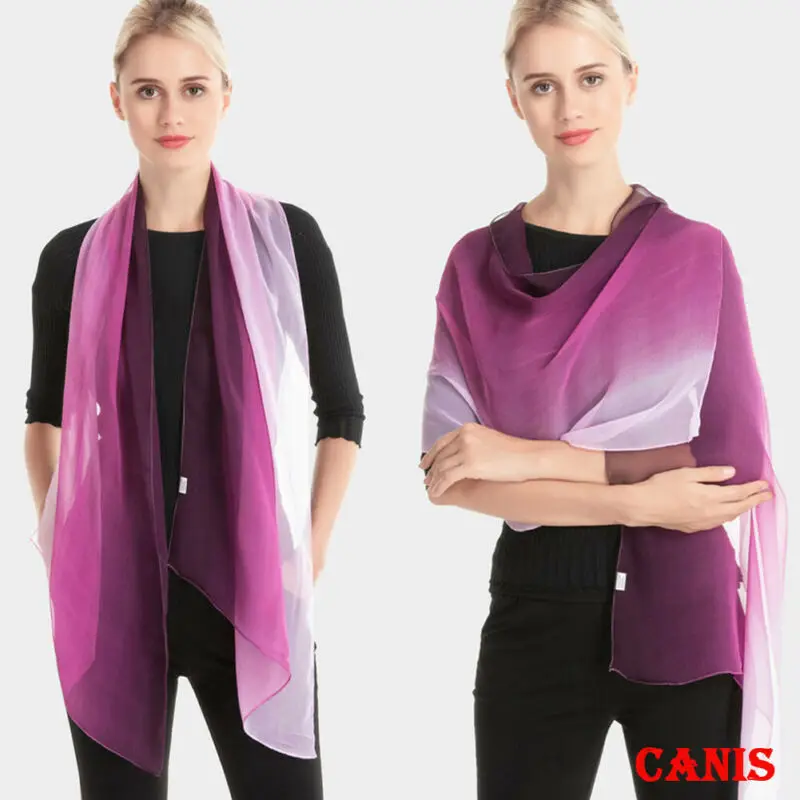 Модный женский дышащий Длинный мягкий шарф шифоновая шаль женские шарфы 160 см| |