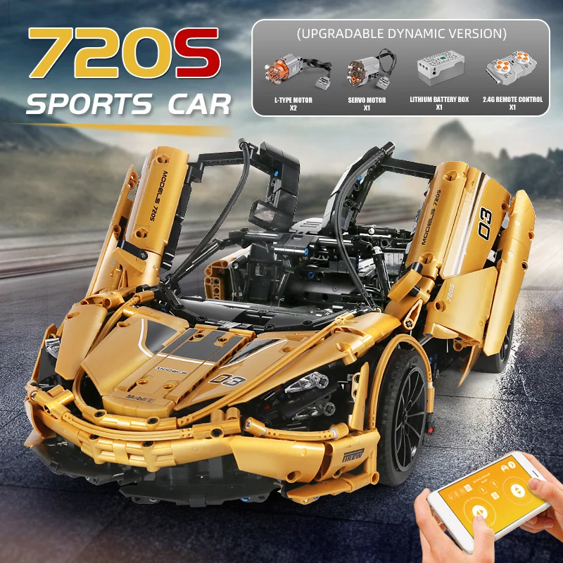 Форма KING MOC высокотехнологичная суперскоростная гоночная модель автомобиля P1