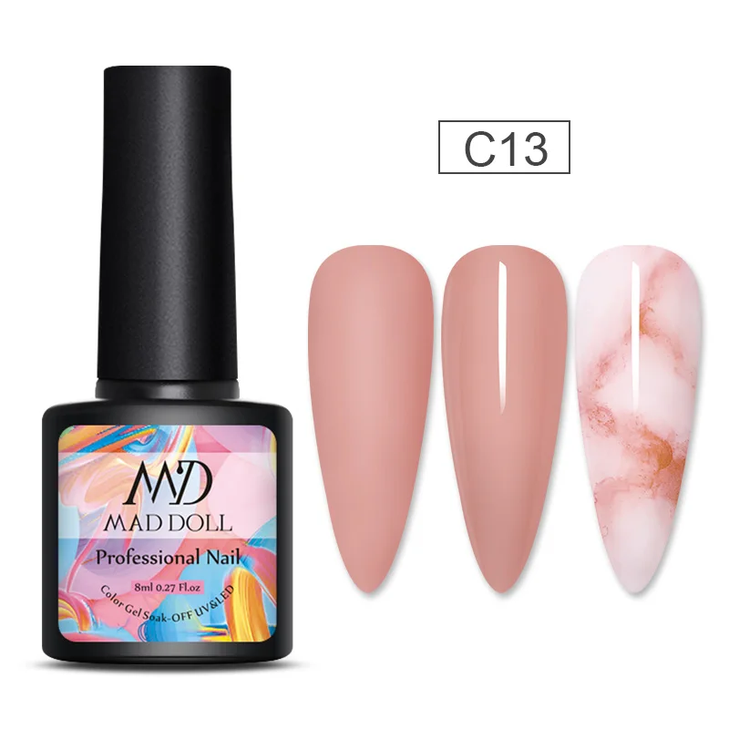 MAD DOLL 8ml Red Sereis 12 Colors Gel Polish Soak Off UV Manicuring Nail Art DIY Design | Красота и здоровье