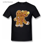 Хлопковая футболка с имбирным пряником, с изображением печенья