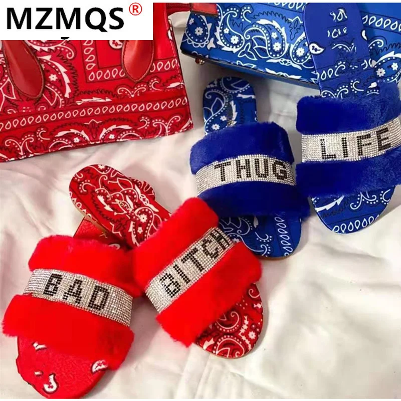 

2021 Summer New Style Sandals Women's Rhinestone Decorative Slippers Soft Sole Women's Shoes Pattern Open-toe Beach Shoes Woman