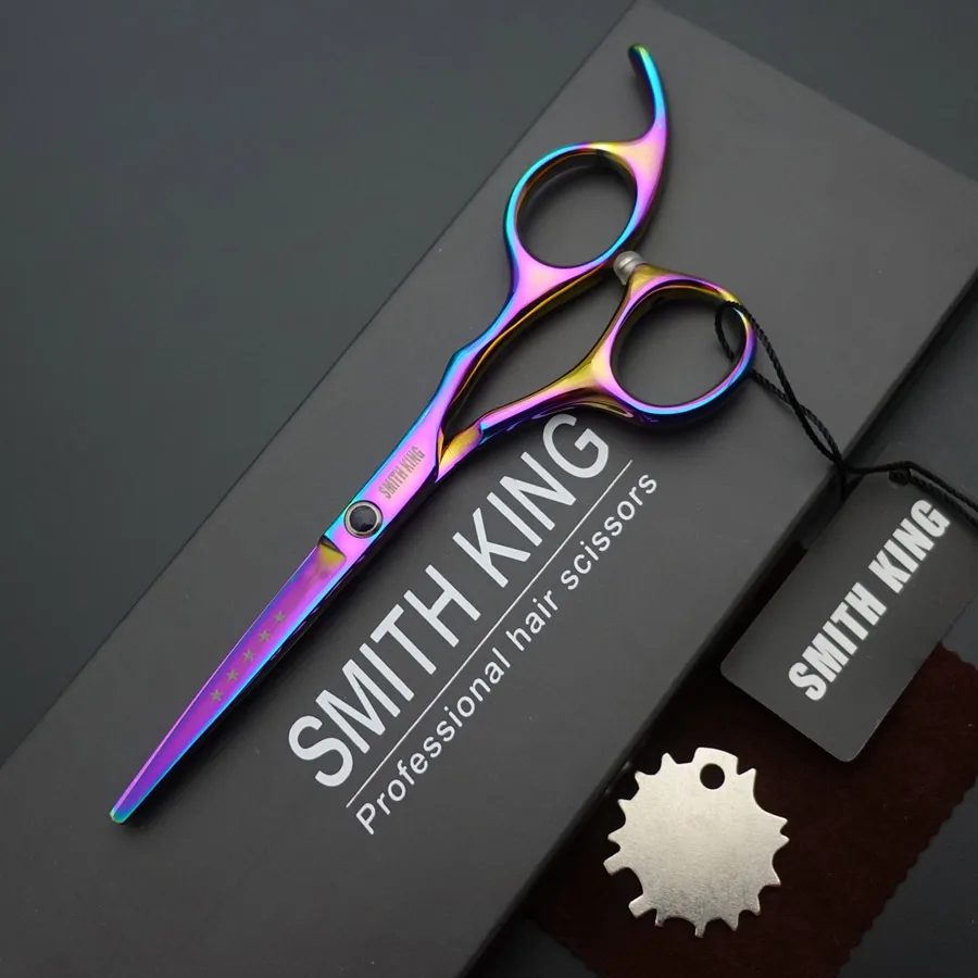 " Профессиональные парикмахерские ножницы, SMITH KING 5 дюймов ножницы для резки Парикмахерские ножницы+ Подарочная коробка/наборы