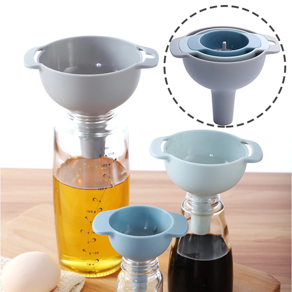 

Set of 3 Funnels for Bottling for Liquid Powder Oil Water Milk Transfer