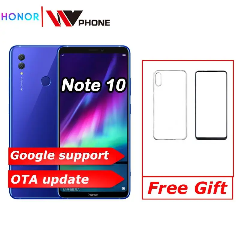 Honor Note 10, мобильный телефон Kirin 970, четыре ядра, мобильный телефон, две sim-карты, 6,95 дюймов, Android 8,1, отпечаток пальца, ID, NFC