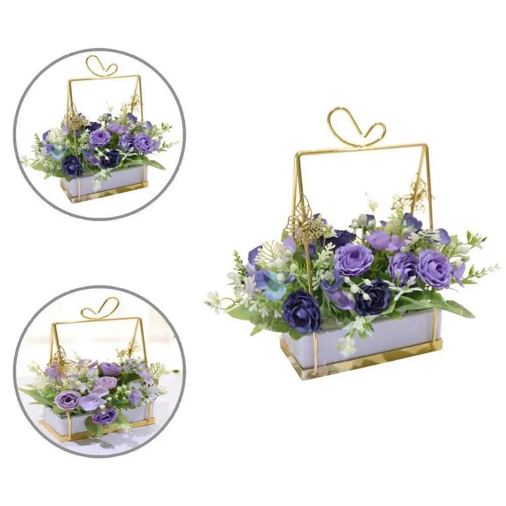 

Металлический большой цветок из искусственного пиона с металлическим горшком, практичный искусственный цветок с нежной текстурой для школ...