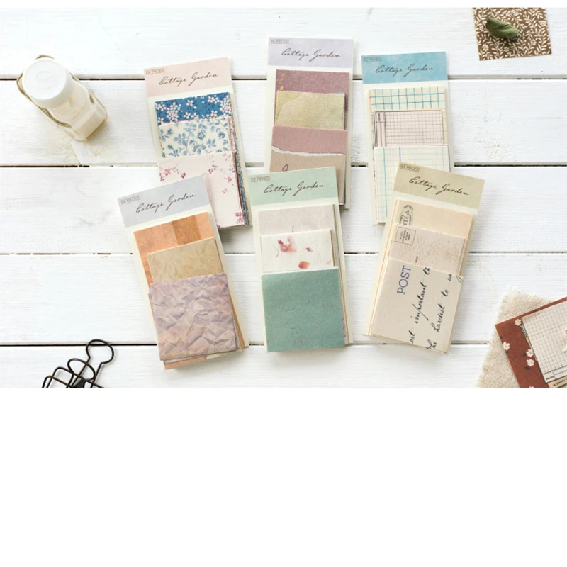 60sheets Vintage Collage Scrapbooking/Card Making/Journaling Special DIY Retro Source Material Floral Creative Memo | Канцтовары для