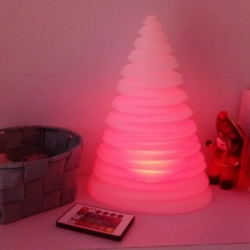 10 дюймов Рождественская елка 25 см рождественские светодиодные настольные лампы