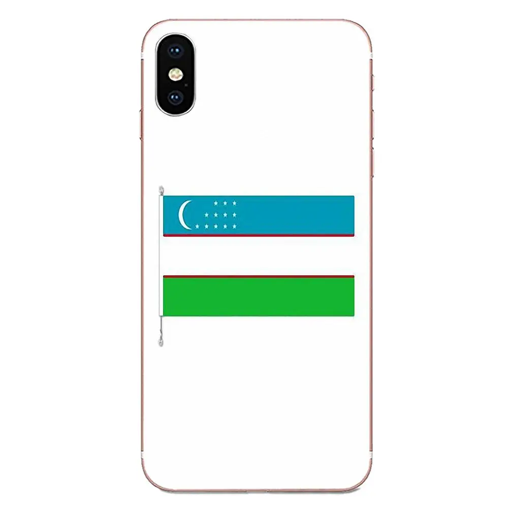 Для Apple iPhone 11 Pro X XS Max XR 4 4S 5 5C 5S SE 6 S 7 8 Plus TPU мобильный Mefans флаг Узбекистана баннер |