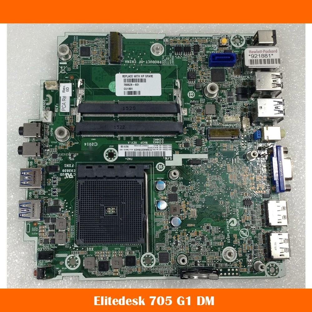 

High Quality Desktop Motherboard For HP Elitedesk 705 G1 DM 754910-001 755528-501 755528-001 755528-601 Fully Tested