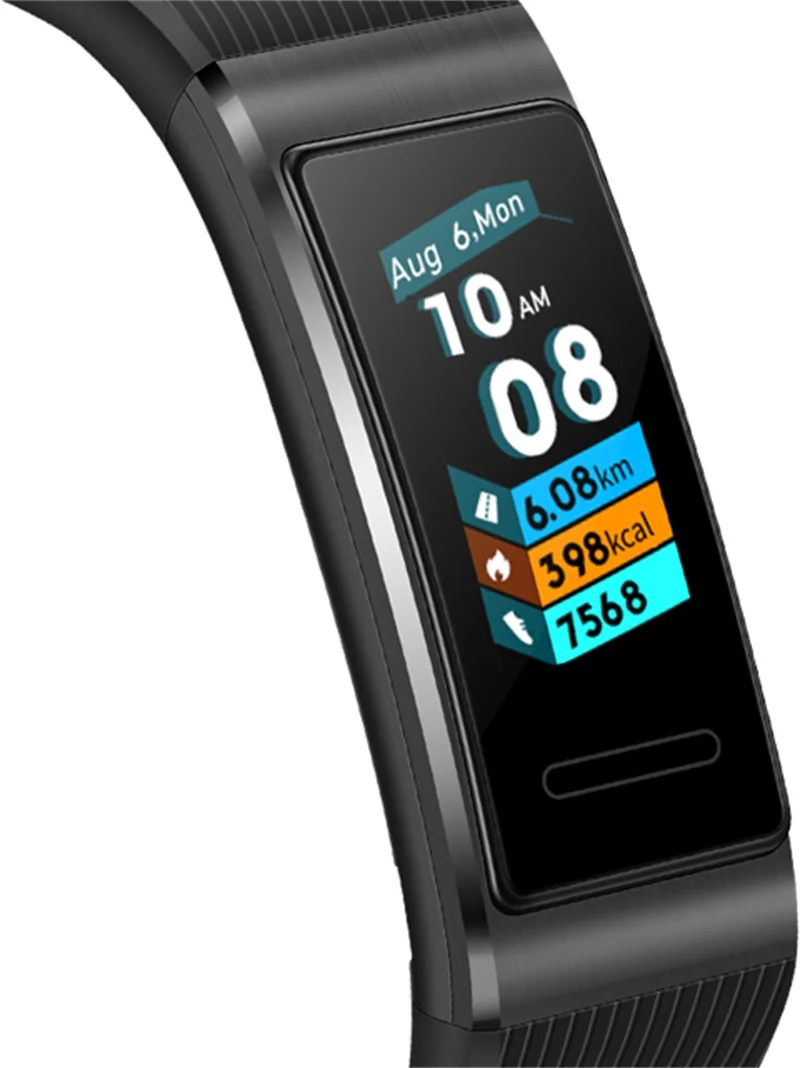 huawei Band 3 Pro Smartband gps металлический каркас Amoled Полноцветный Сенсорный экран плавать ход датчик сердечного ритма сна