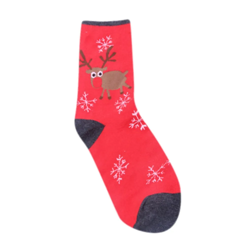 Новые зимние теплые 5 пар модные мужские и женские унисекс повседневные рождественские носки с принтом набор женских цветных носков