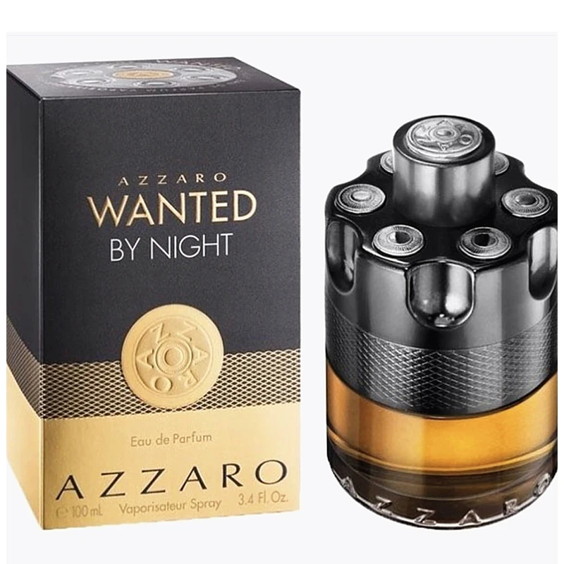 

New Popular Men's AZZARO WANTED BY NIGHT EAU DE TOILETTE Original Colognes Parfum Body Fragrance Spray
