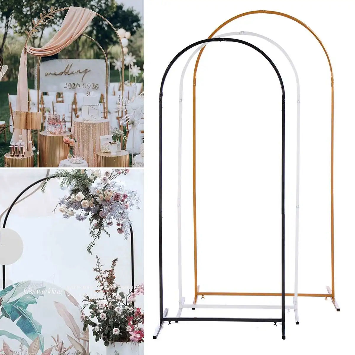 

Wedding Decoration Stage Party Birthday Background Frame Wedding Wrought Iron Flower Frame Metal Flower Arch