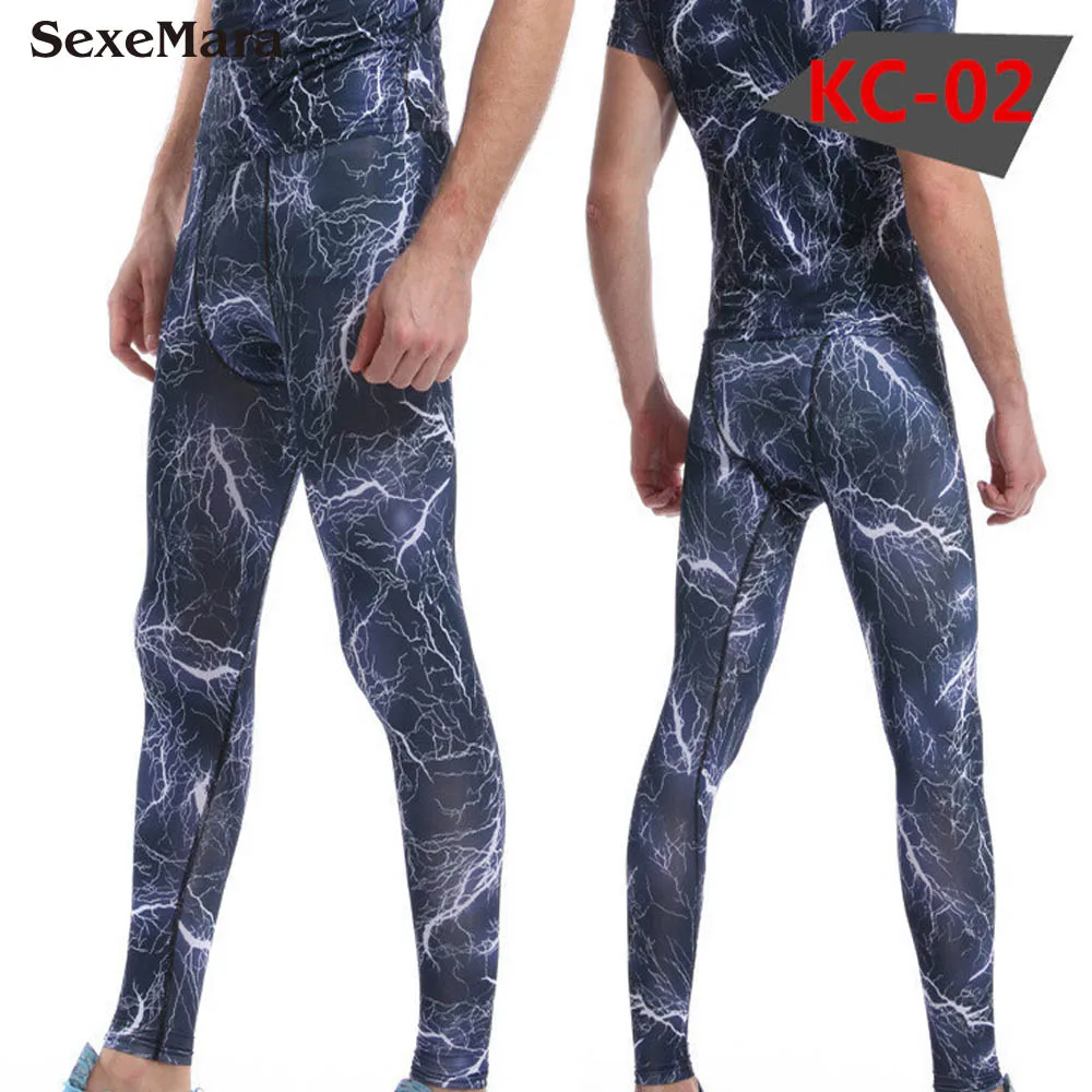 Men's Running Camouflage Compression Pants Men Camo Tights Leggings Trousers Brand Clothing