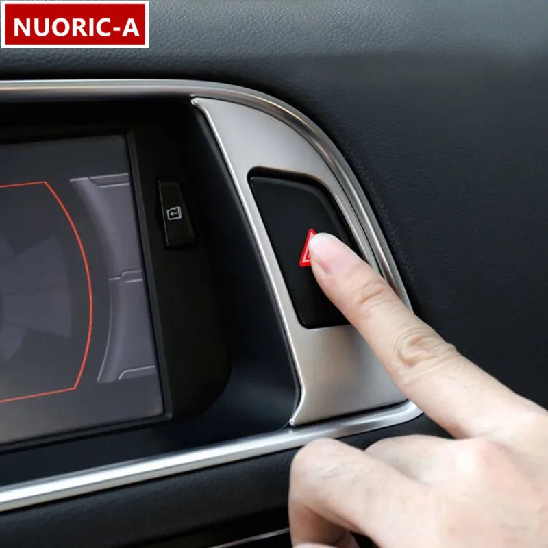 

Стайлинг автомобиля для Audi Q5 2009-2016 LHD центральная консоль навигация Предупреждение светильник переключатель кнопка рамка декоративная кры...