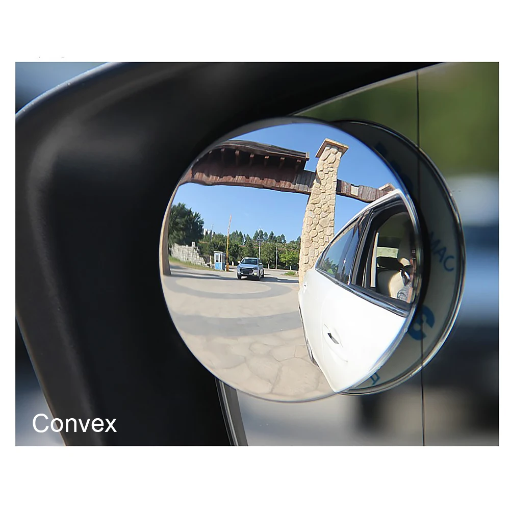 1Pcs Car 360 Degree Framless Blind Spot Mirror Wide Angle Convex Small Round Side Blindspot Rearview Parking | Автомобили и