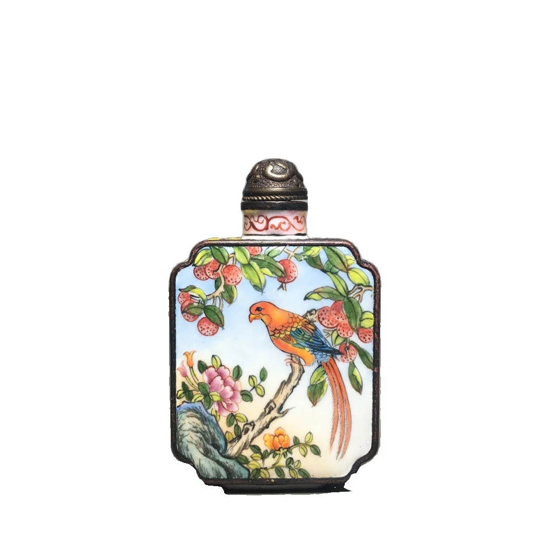 

Laojunlu A перегородчатая бутылка для табака, имитация антикварной бронзы, коллекция шедевров, ювелирные изделия в традиционном китайском стил...