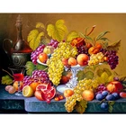 Алмазная живопись виноград Фрукты 5d Diy мозаика полный квадрат круглая Дрель Стразы Алмазная вышивка картины распродажа