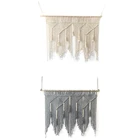Макраме настенная подвесная плетеная богемная хлопковая веревка гобелен в стиле бохо домашний декор