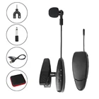 Микрофон для саксофона, Беспроводная микрофонная система с зажимом, музыкальные инструменты для саксофона, трубы, саксофона, гудка для тубы, флейты, кларнета