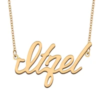 necklace with name itzel for his her family member best friend birthday gifts on christmas mother day valentines day