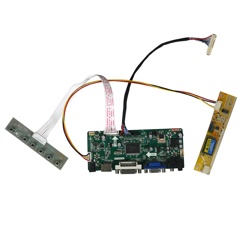 

HDMI-compatible VGA DVI Audio LCD Controller Board for 16inch 1366x768 LTN160AT01 CCFL LVDS Monitor