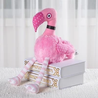 kawaii stuffed fabric toy for kids girls pink flamingo animal 11 baby doll