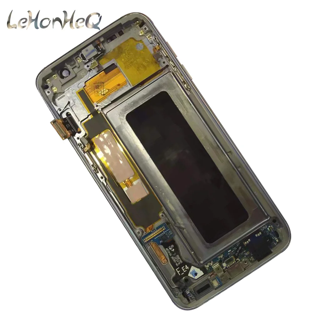 Новый дисплей для samsung Galaxy S7 Edge сменный ЖК-экран дигитайзер в сборе рамка lcd G935 G935F |