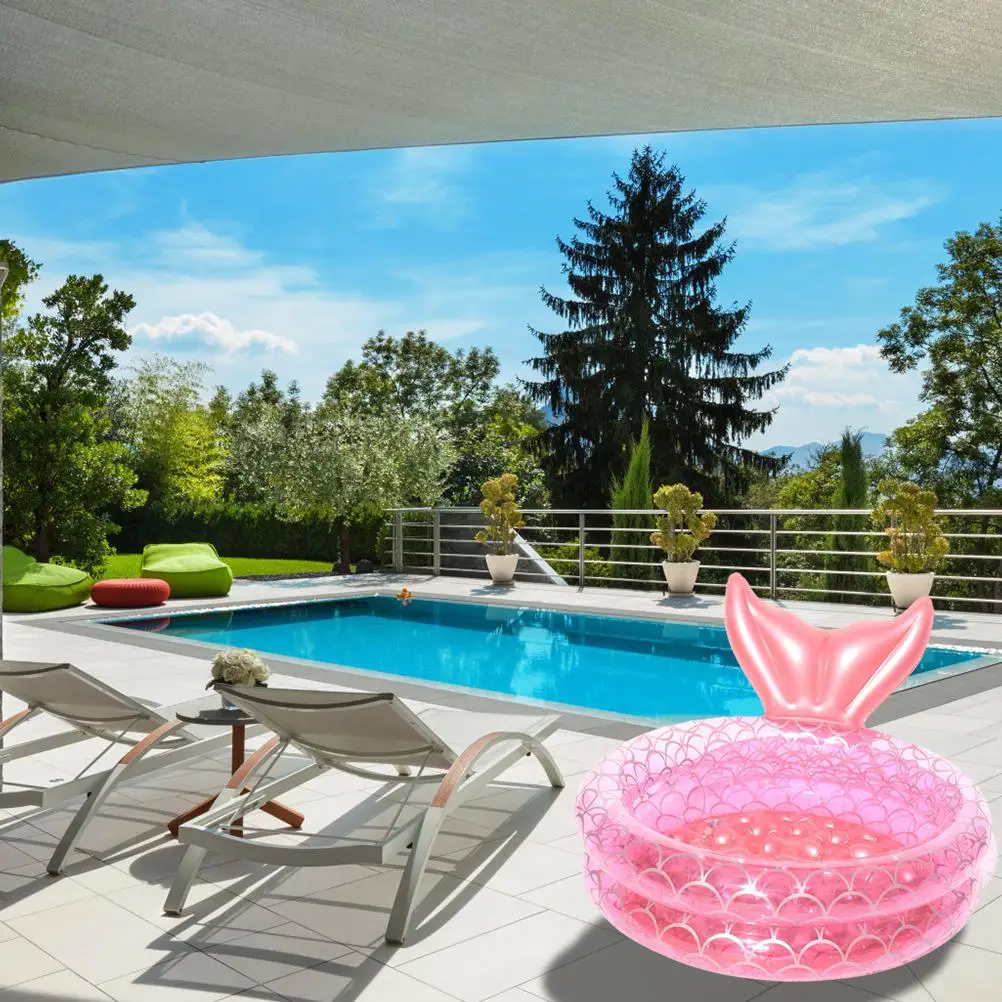 Детский надувной бассейн безопасный милый детский круг для купания игр на