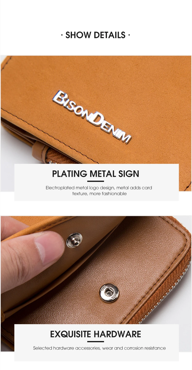 BISON DENIM, женские кошельки, натуральная кожа, держатель для карт, кошелек, Воловья кожа, плетение, молния, кошелек для монет, женский, carteira feminina N9301