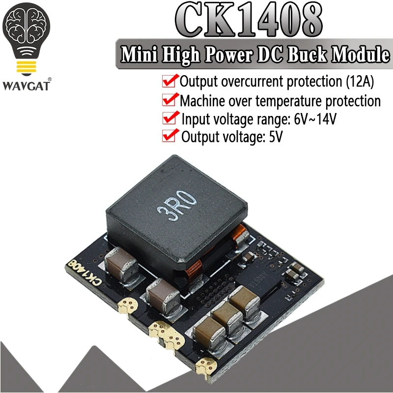 DC модуль питания Buck 6V 12V To 5V 8A источника переключателя 40W мини высокоэффективный