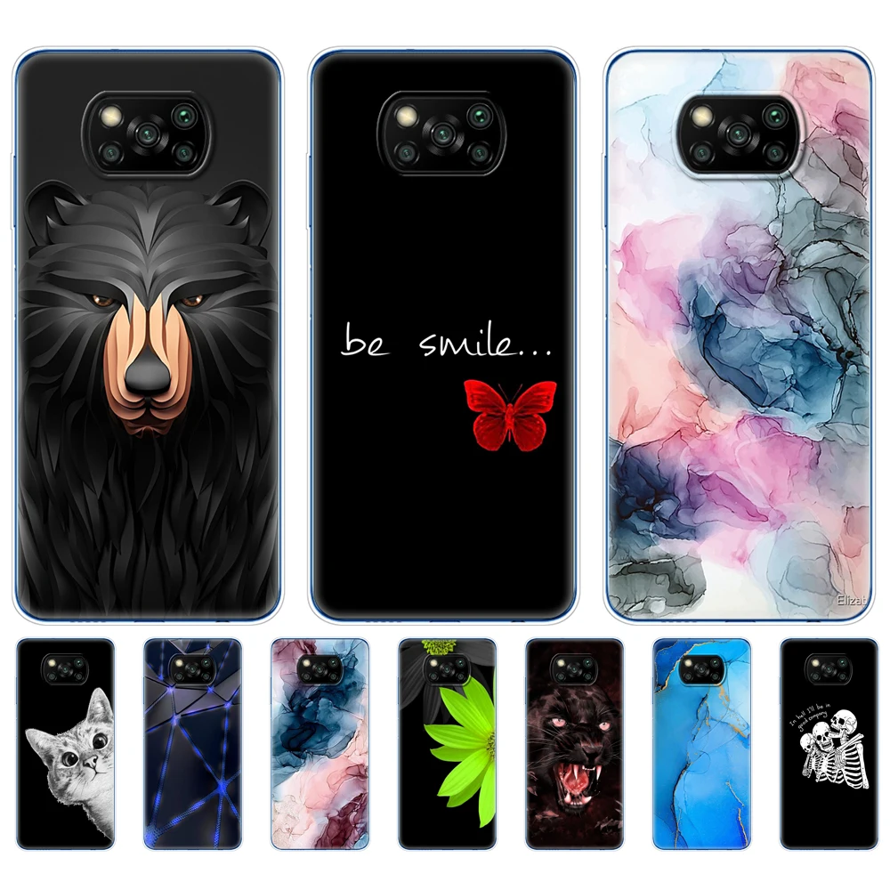 for xiaomi poco x3 nfc case silicon soft back phone cover for poco x3 pro case tpu bumper for poco x 3 pocox3 nfc 6 67 global free global shipping