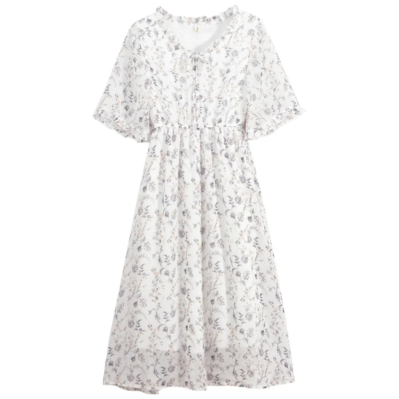 New Dress Mori Woman Windscreen Printed Chiffon Skirt | Женская одежда